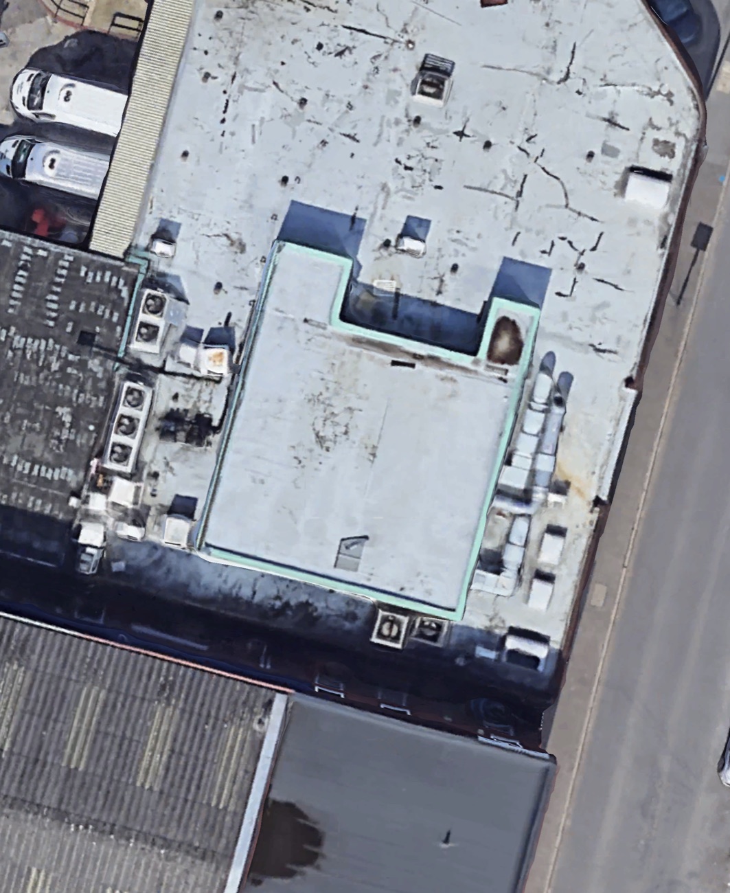 A large commercial roof suited to solar installation
